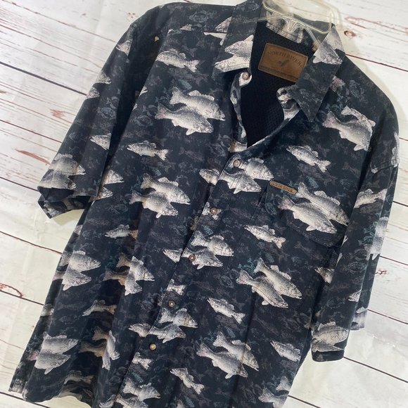 SOLD North River Outfitters Button Down Short Sleeve Shirt NWOT Men's - Picture 6 of 9